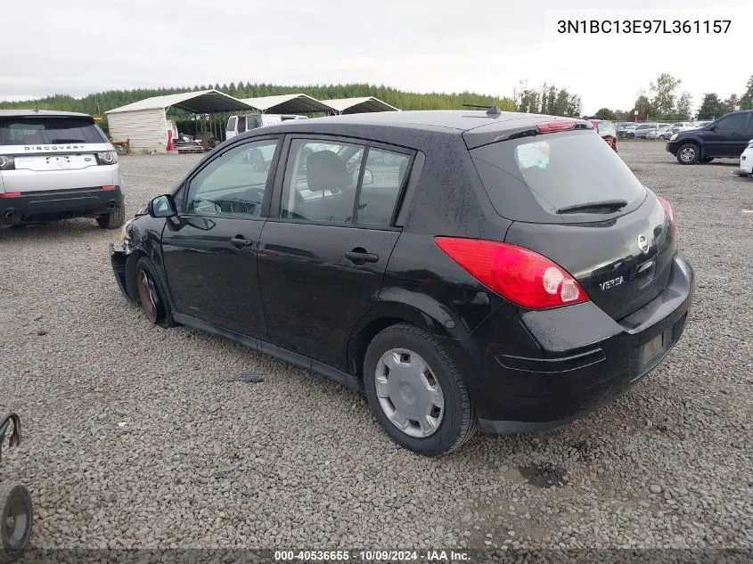 2007 Nissan Versa S/Sl VIN: 3N1BC13E97L361157 Lot: 40536655