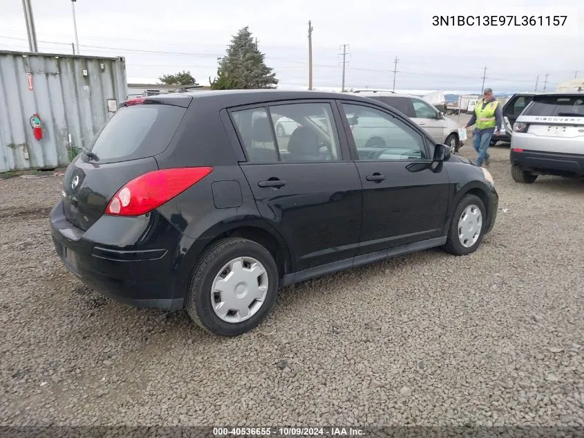 2007 Nissan Versa S/Sl VIN: 3N1BC13E97L361157 Lot: 40536655