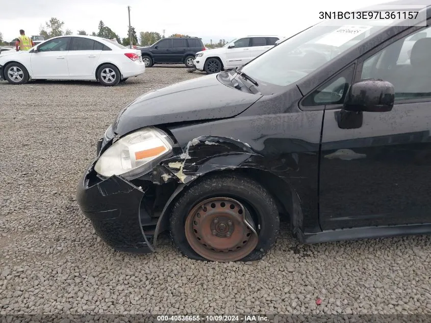 2007 Nissan Versa S/Sl VIN: 3N1BC13E97L361157 Lot: 40536655