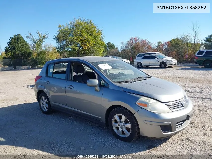 2007 Nissan Versa 1.8Sl VIN: 3N1BC13EX7L358252 Lot: 40555259