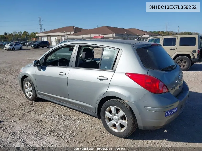 2007 Nissan Versa 1.8Sl VIN: 3N1BC13EX7L358252 Lot: 40555259