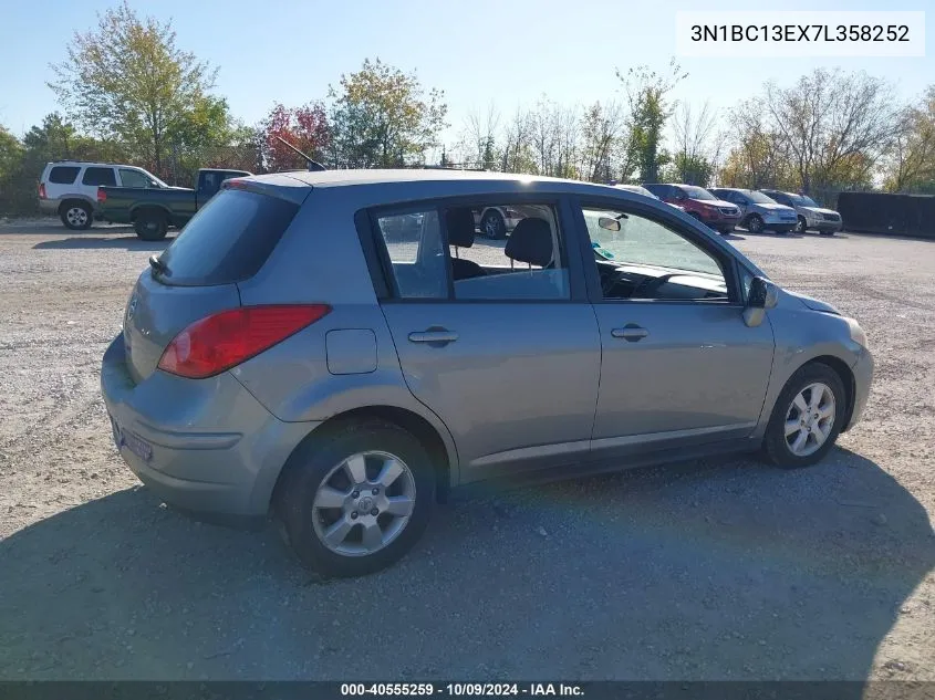 2007 Nissan Versa 1.8Sl VIN: 3N1BC13EX7L358252 Lot: 40555259