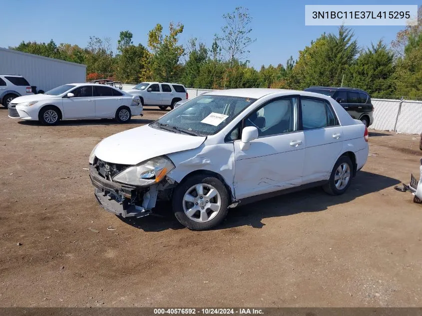 2007 Nissan Versa 1.8Sl VIN: 3N1BC11E37L415295 Lot: 40576592