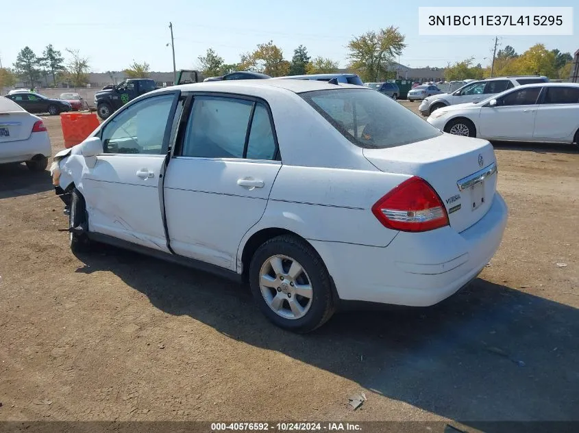 2007 Nissan Versa 1.8Sl VIN: 3N1BC11E37L415295 Lot: 40576592