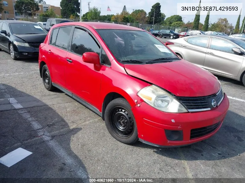 2007 Nissan Versa 1.8S VIN: 3N1BC13E87L429593 Lot: 40621860