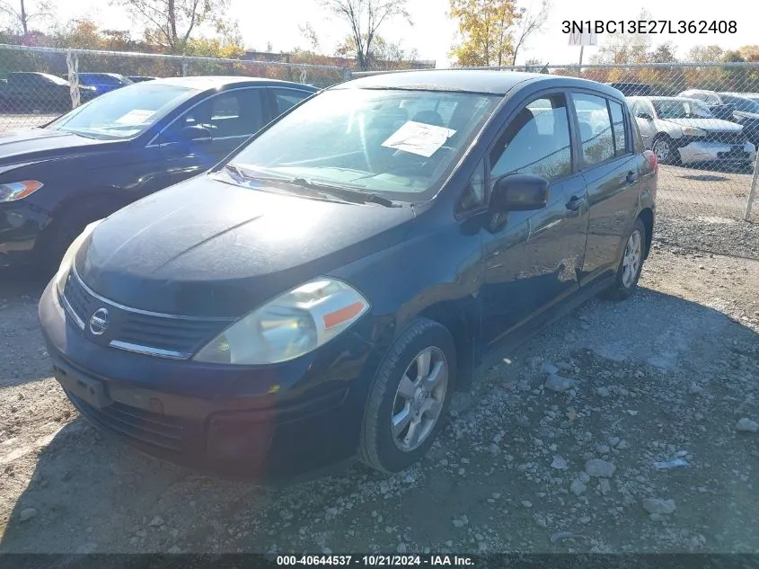 2007 Nissan Versa 1.8Sl VIN: 3N1BC13E27L362408 Lot: 40644537