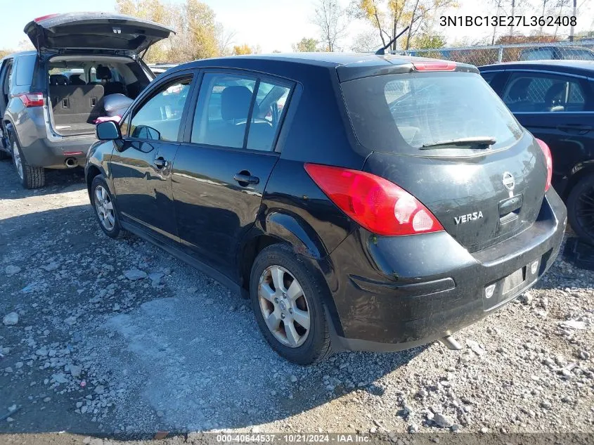 2007 Nissan Versa 1.8Sl VIN: 3N1BC13E27L362408 Lot: 40644537