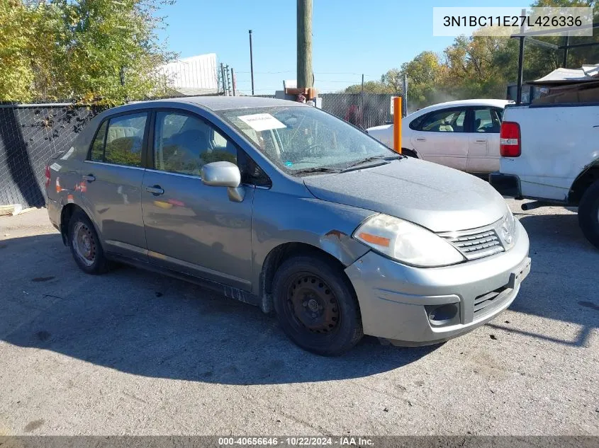 2007 Nissan Versa 1.8S VIN: 3N1BC11E27L426336 Lot: 40656646