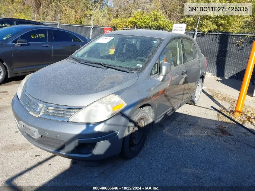 2007 Nissan Versa 1.8S VIN: 3N1BC11E27L426336 Lot: 40656646