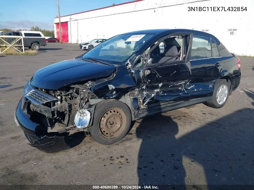 2007 Nissan Versa 1.8S VIN: 3N1BC11EX7L432854 Lot: 40680399