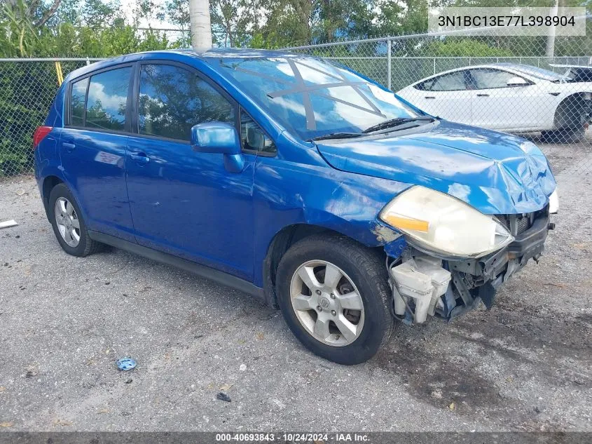 2007 Nissan Versa 1.8Sl VIN: 3N1BC13E77L398904 Lot: 40693843