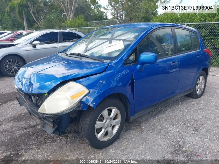 2007 Nissan Versa 1.8Sl VIN: 3N1BC13E77L398904 Lot: 40693843