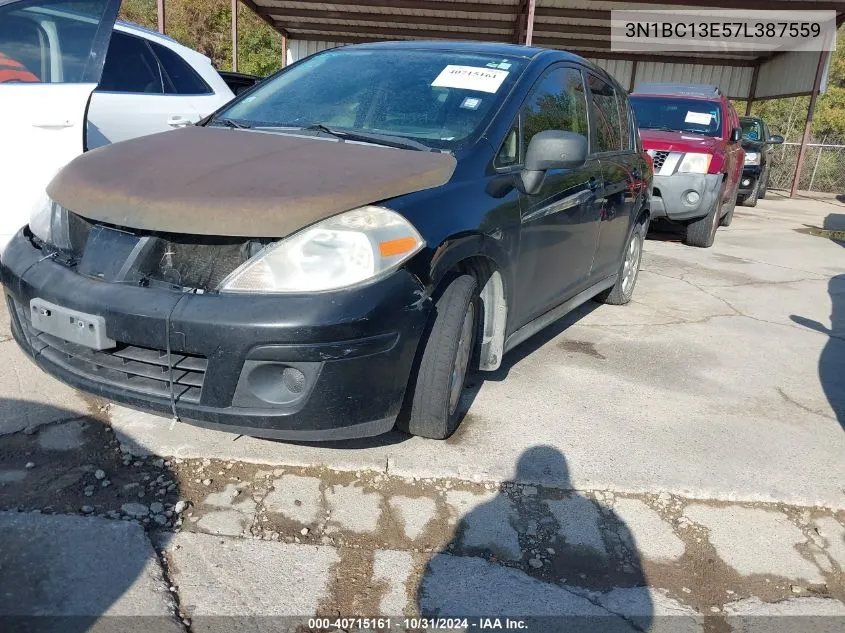 2007 Nissan Versa 1.8Sl VIN: 3N1BC13E57L387559 Lot: 40715161