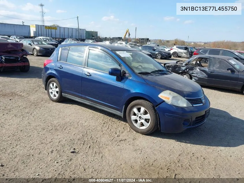 2007 Nissan Versa 1.8Sl VIN: 3N1BC13E77L455750 Lot: 40804627