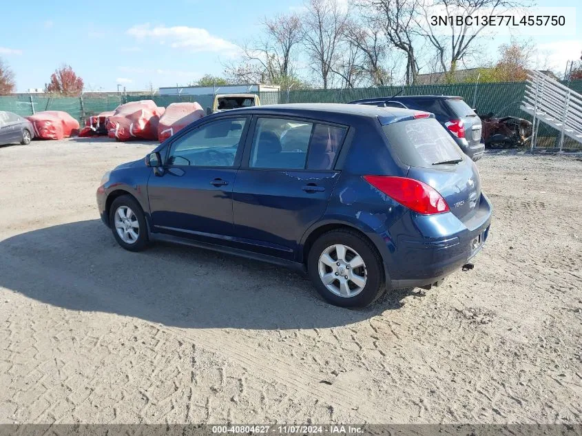 2007 Nissan Versa 1.8Sl VIN: 3N1BC13E77L455750 Lot: 40804627