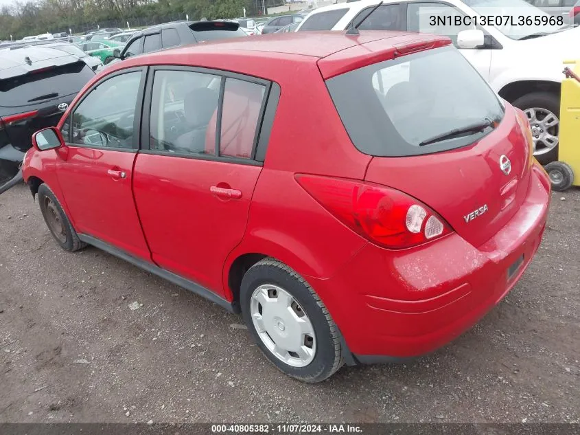 2007 Nissan Versa 1.8S VIN: 3N1BC13E07L365968 Lot: 40805382