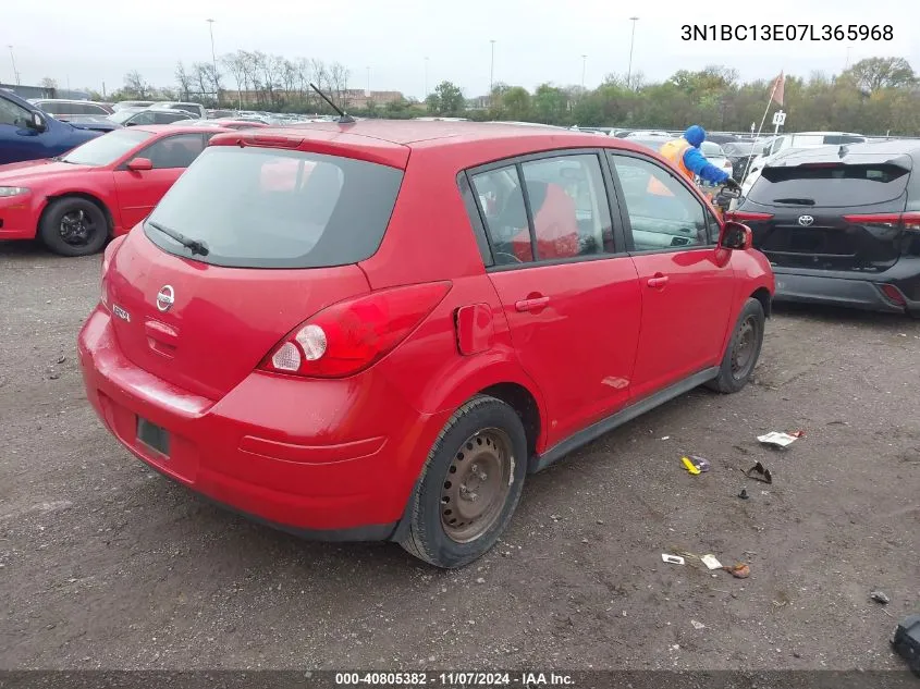 2007 Nissan Versa 1.8S VIN: 3N1BC13E07L365968 Lot: 40805382