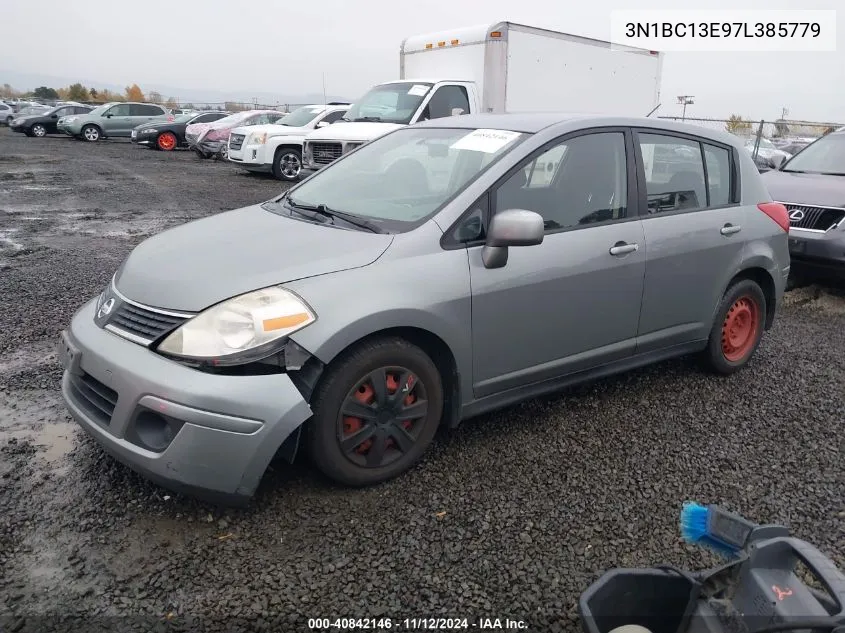 2007 Nissan Versa 1.8S VIN: 3N1BC13E97L385779 Lot: 40842146