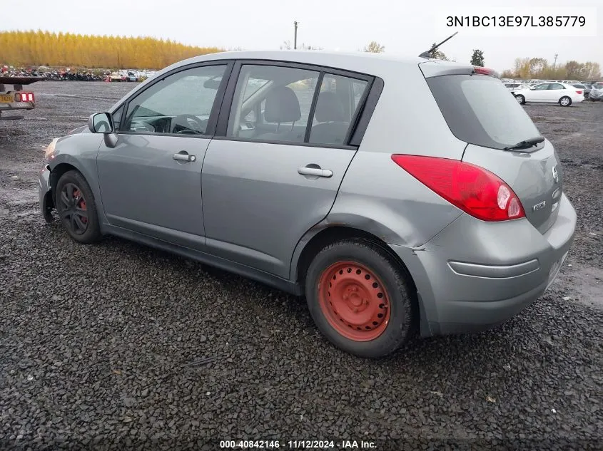 2007 Nissan Versa 1.8S VIN: 3N1BC13E97L385779 Lot: 40842146