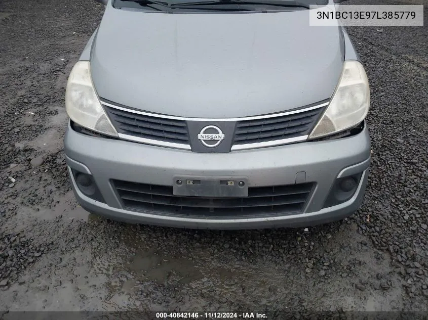 2007 Nissan Versa 1.8S VIN: 3N1BC13E97L385779 Lot: 40842146