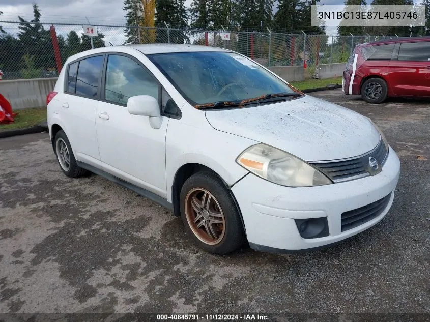 2007 Nissan Versa 1.8S VIN: 3N1BC13E87L405746 Lot: 40845791