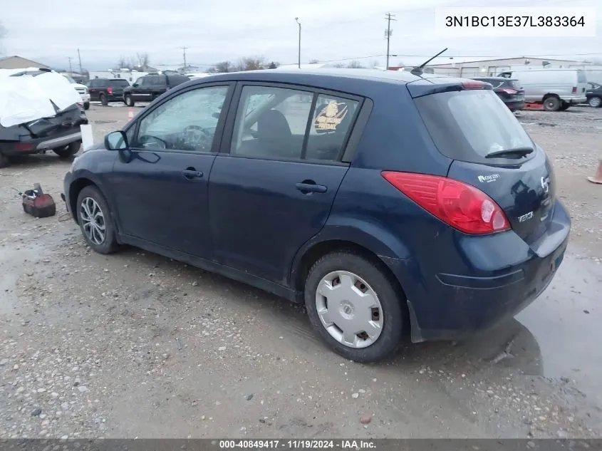 2007 Nissan Versa 1.8S VIN: 3N1BC13E37L383364 Lot: 40849417