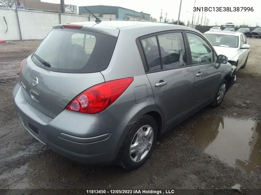 2008 Nissan Versa 1.8 S VIN: 3N1BC13E38L387996 Lot: 11813450