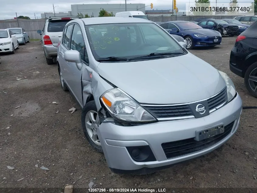 3N1BC13E68L377480 2008 Nissan Versa S/Sl