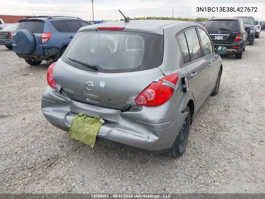 3N1BC13E38L427672 2008 Nissan Versa S/Sl