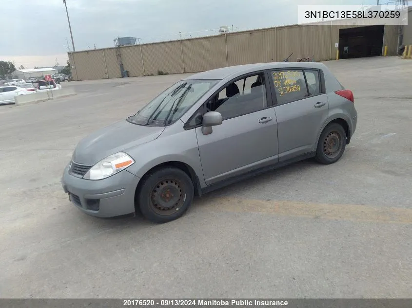 3N1BC13E58L370259 2008 Nissan Versa 1.8 S