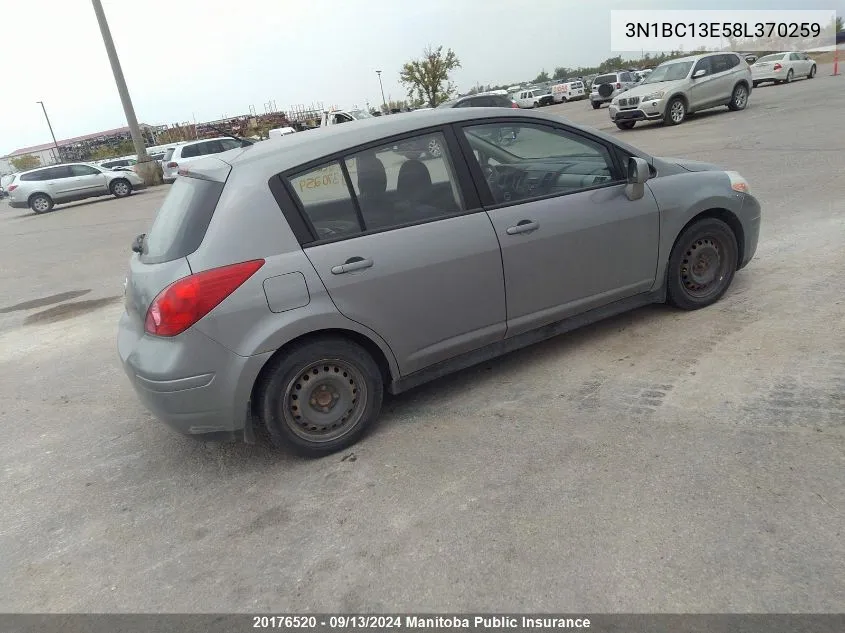 3N1BC13E58L370259 2008 Nissan Versa 1.8 S