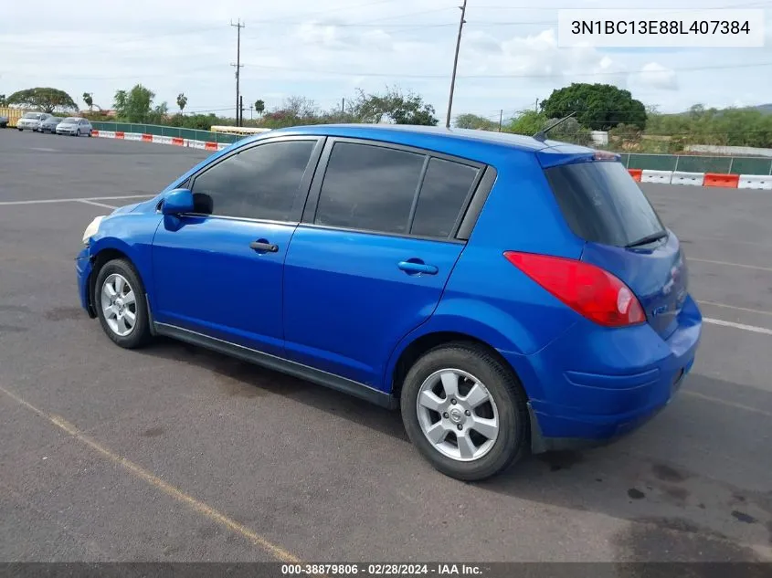 2008 Nissan Versa 1.8Sl VIN: 3N1BC13E88L407384 Lot: 38879806