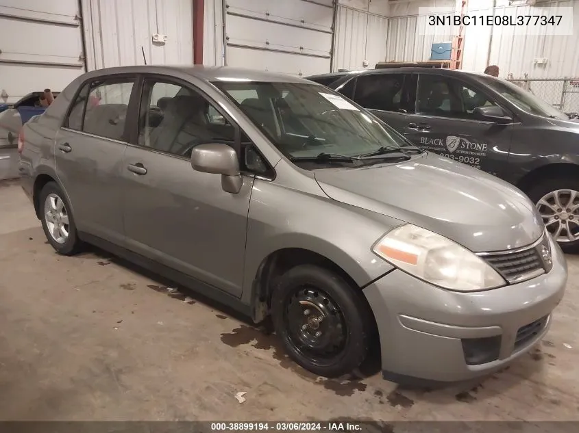 2008 Nissan Versa 1.8Sl VIN: 3N1BC11E08L377347 Lot: 38899194