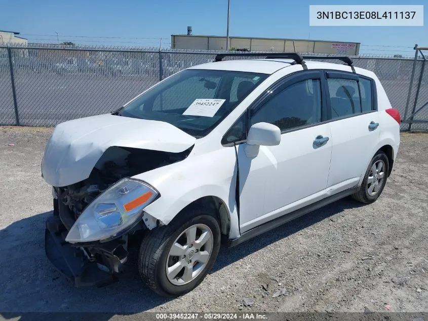 3N1BC13E08L411137 2008 Nissan Versa 1.8Sl