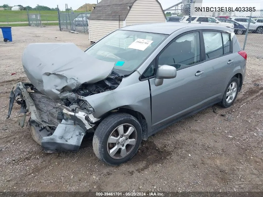 3N1BC13E18L403385 2008 Nissan Versa 1.8Sl