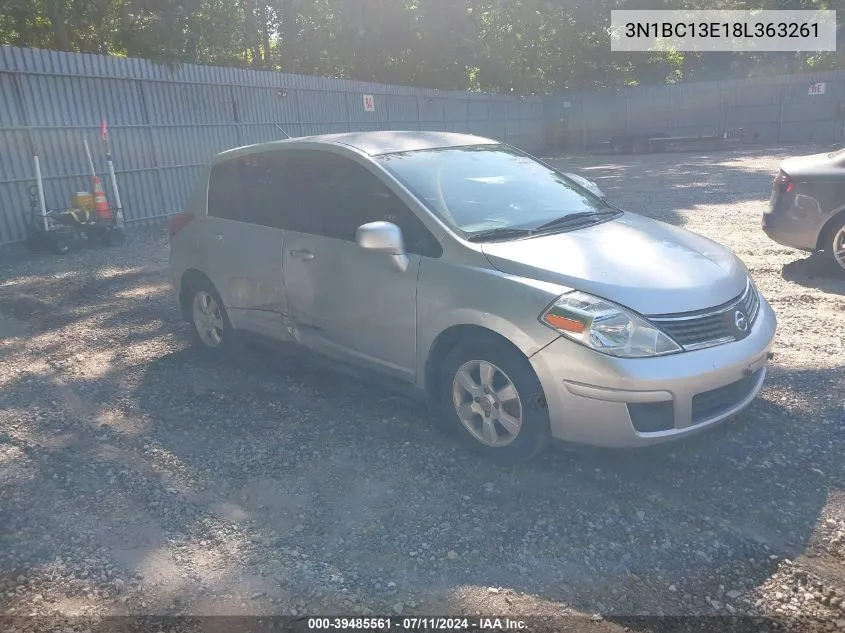 2008 Nissan Versa 1.8Sl VIN: 3N1BC13E18L363261 Lot: 39485561