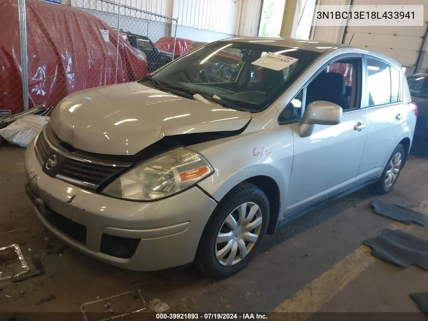 2008 Nissan Versa 1.8S VIN: 3N1BC13E18L433941 Lot: 39921893