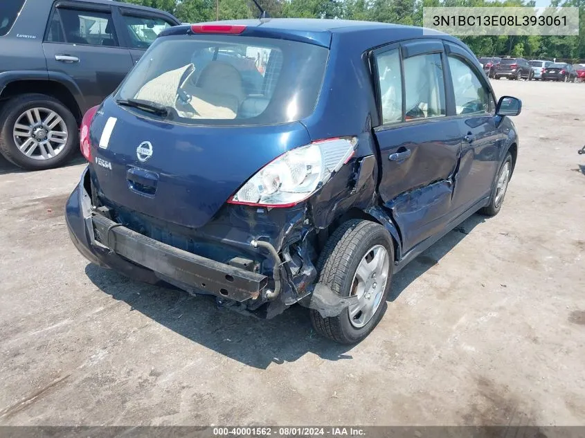 2008 Nissan Versa 1.8S VIN: 3N1BC13E08L393061 Lot: 40001562