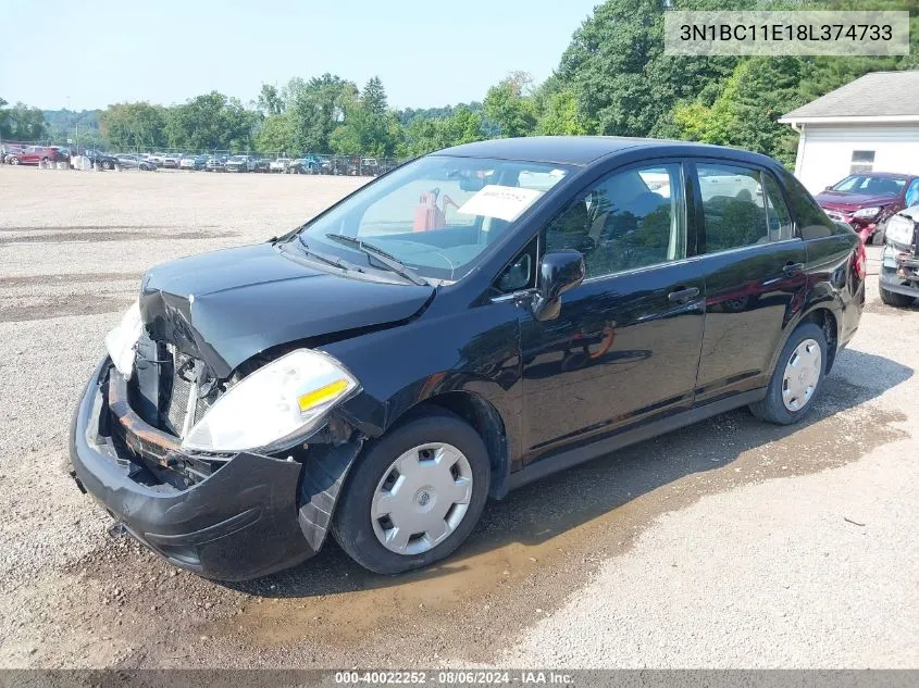 3N1BC11E18L374733 2008 Nissan Versa 1.8S