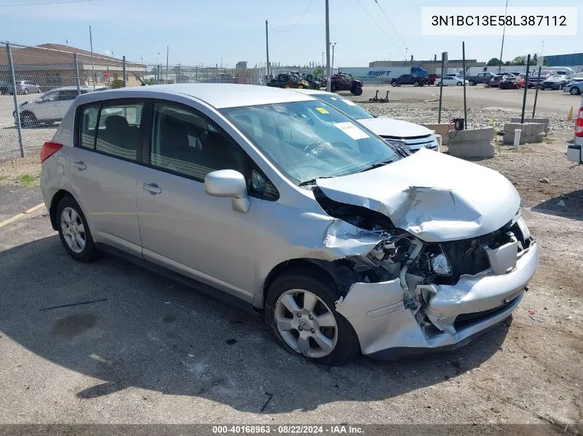 2008 Nissan Versa 1.8Sl VIN: 3N1BC13E58L387112 Lot: 40168963