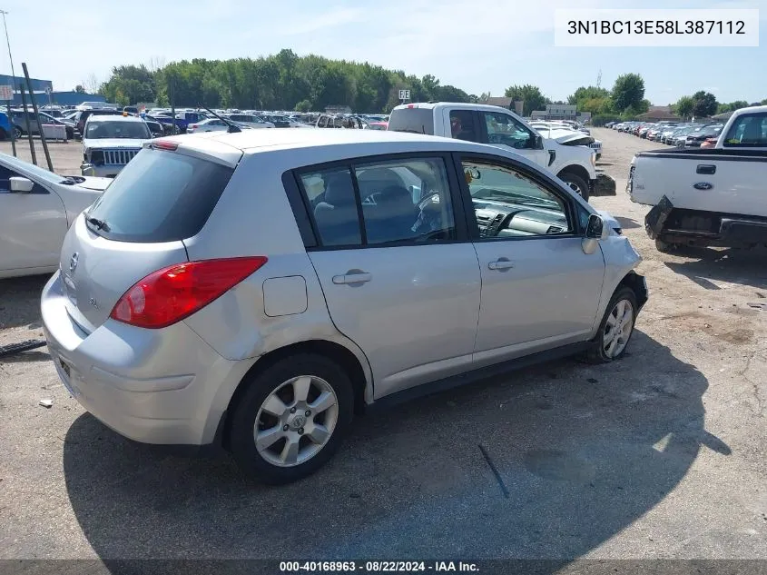 2008 Nissan Versa 1.8Sl VIN: 3N1BC13E58L387112 Lot: 40168963