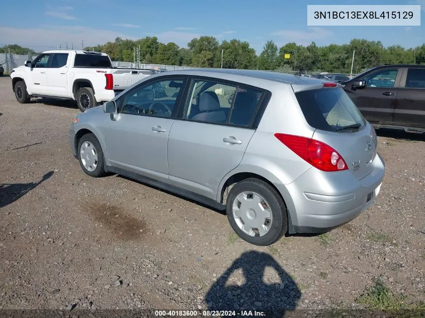 3N1BC13EX8L415129 2008 Nissan Versa 1.8S