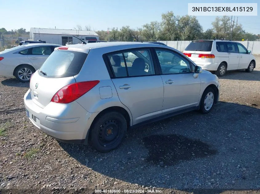 3N1BC13EX8L415129 2008 Nissan Versa 1.8S