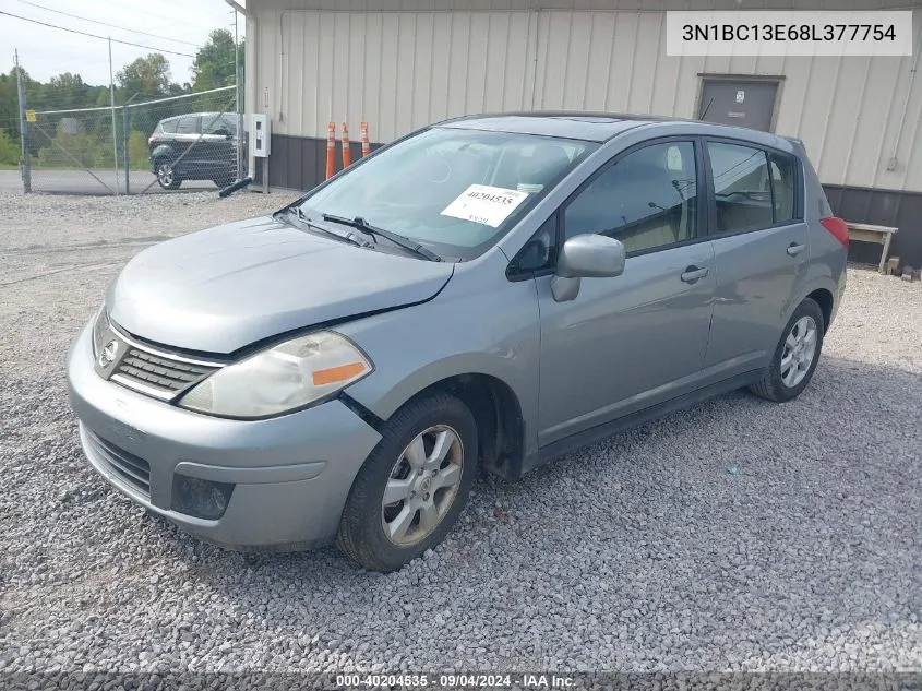 2008 Nissan Versa 1.8Sl VIN: 3N1BC13E68L377754 Lot: 40204535