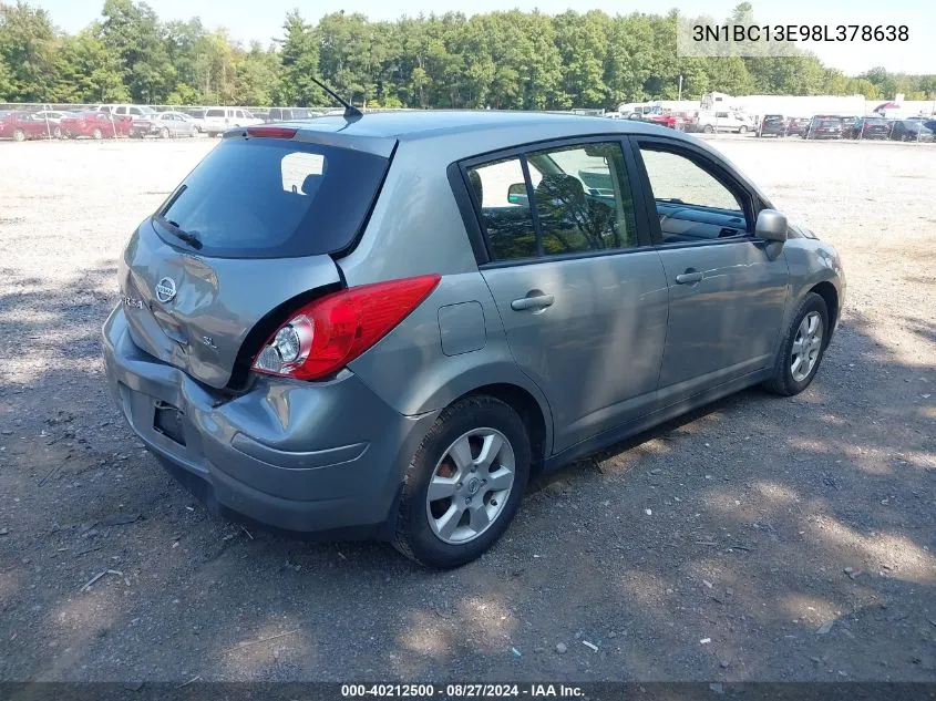 3N1BC13E98L378638 2008 Nissan Versa 1.8Sl