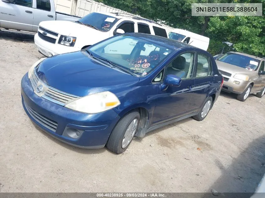 3N1BC11E58L388604 2008 Nissan Versa 1.8S