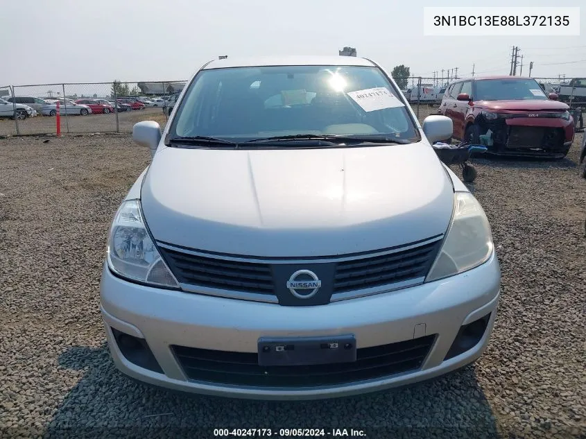 2008 Nissan Versa 1.8S VIN: 3N1BC13E88L372135 Lot: 40247173