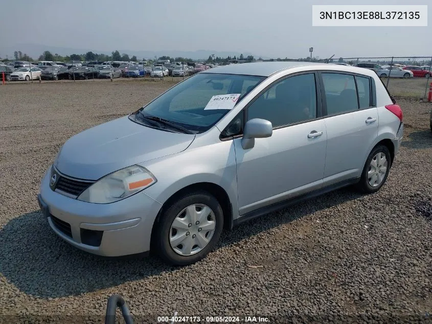 2008 Nissan Versa 1.8S VIN: 3N1BC13E88L372135 Lot: 40247173