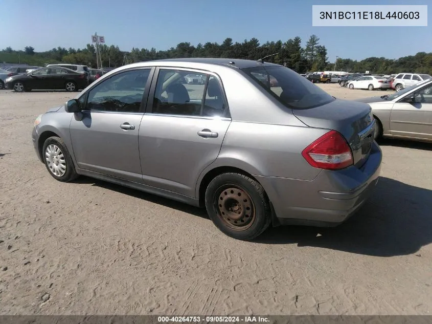 3N1BC11E18L440603 2008 Nissan Versa 1.8S