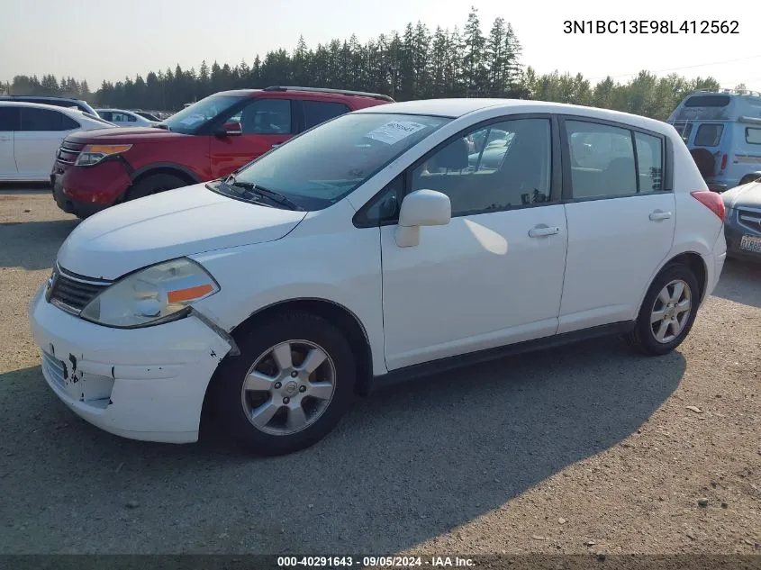 2008 Nissan Versa 1.8S/1.8Sl VIN: 3N1BC13E98L412562 Lot: 40291643